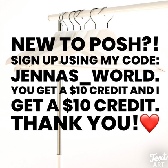 New to Posh?! Sign up using my code: JENNAS_WORLD.❤️♥️ - Picture 1 of 3